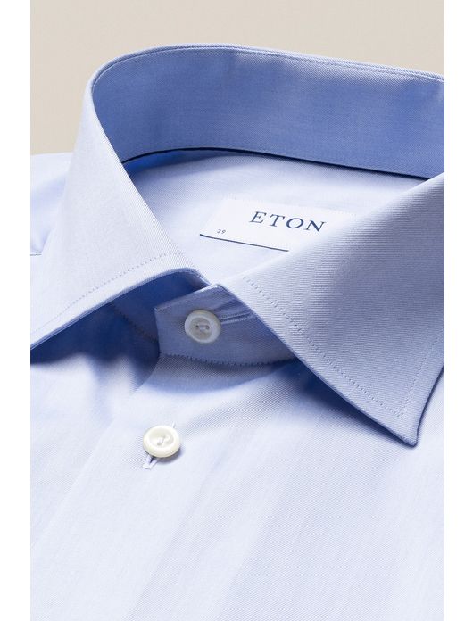 Eton overhemd Slim Fit lichtblauw Signature Twill