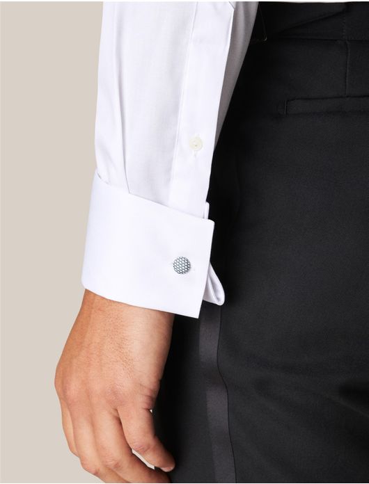 Eton overhemd wit Signature Twill Evening Shirt