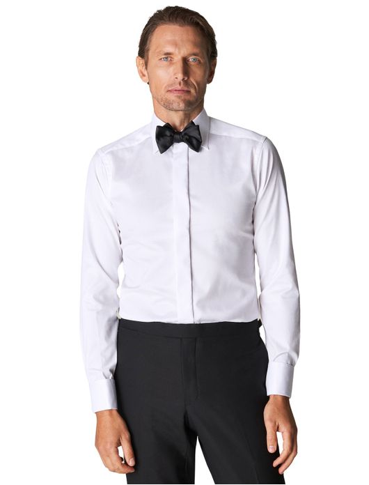 Eton overhemd wit Signature Twill Evening Shirt
