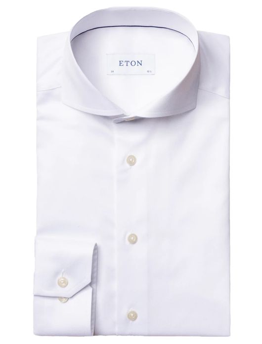 Eton overhemd Slim Fit wit cut away