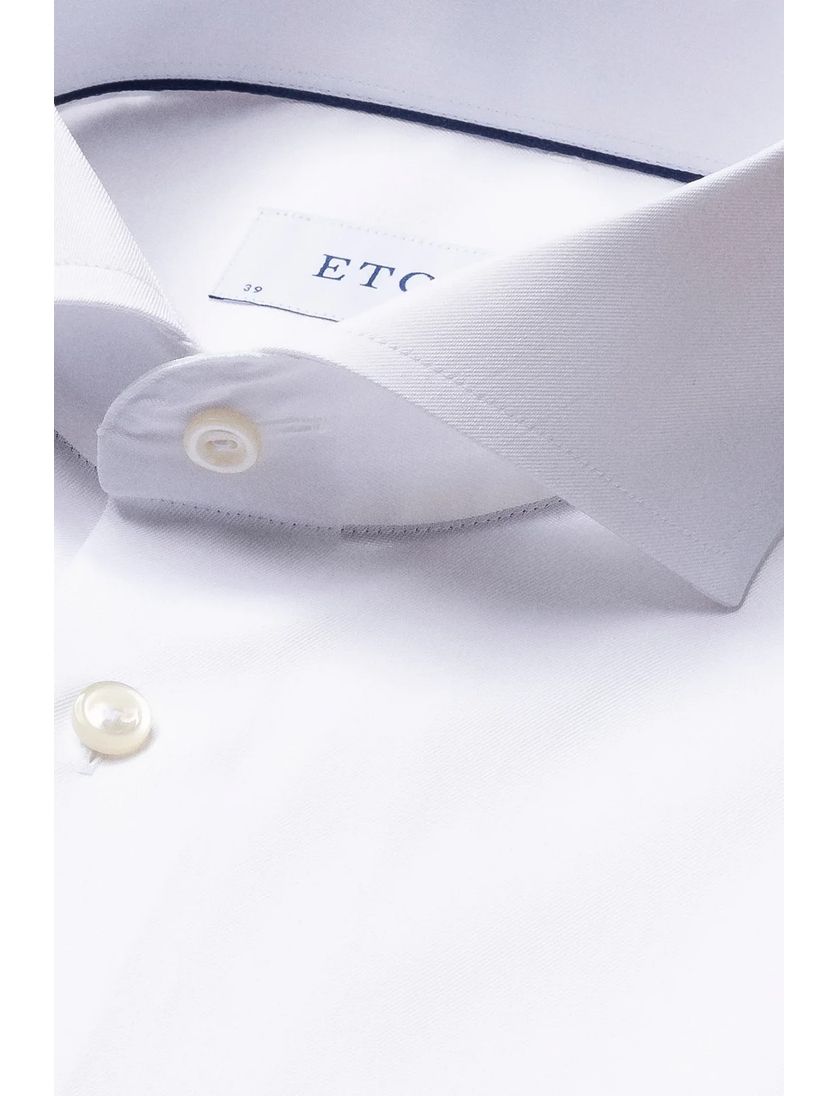 Eton overhemd Slim Fit wit effen
