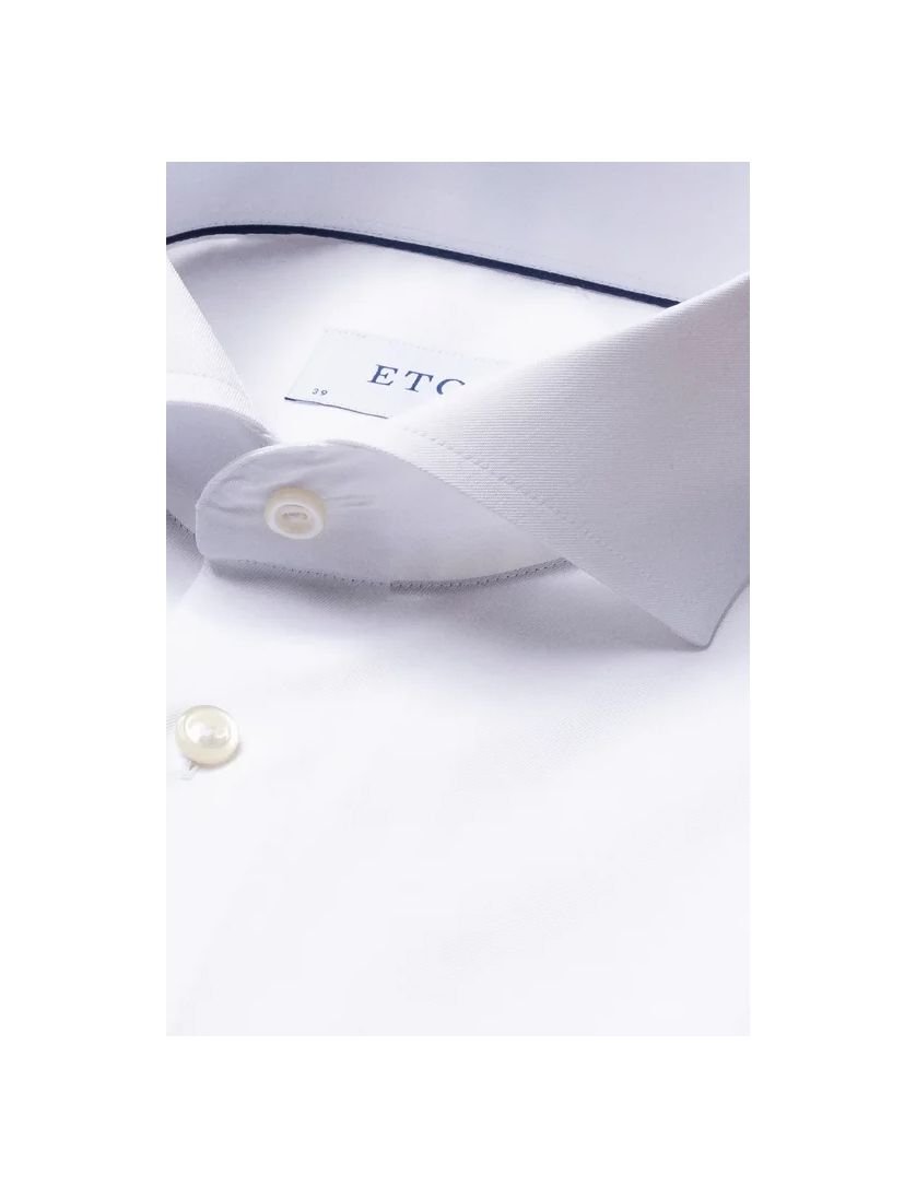 Eton overhemd Slim Fit wit effen