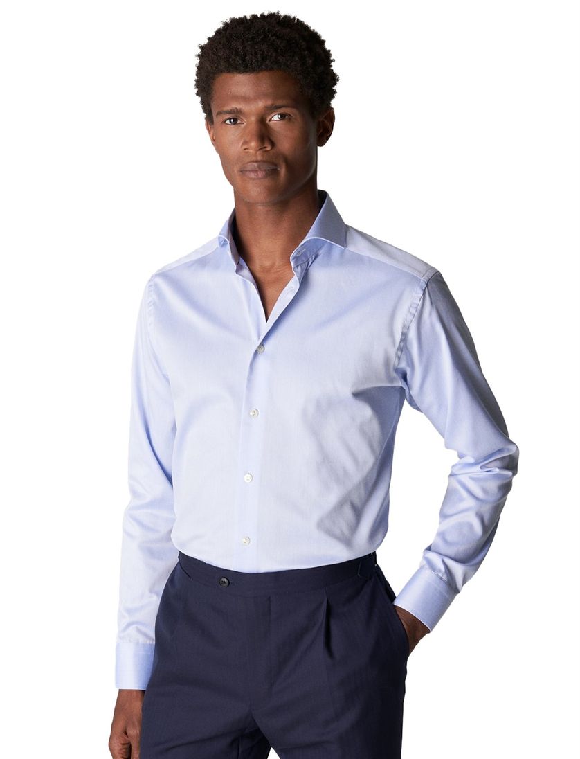 Eton overhemd super slim fit lichtblauw effen
