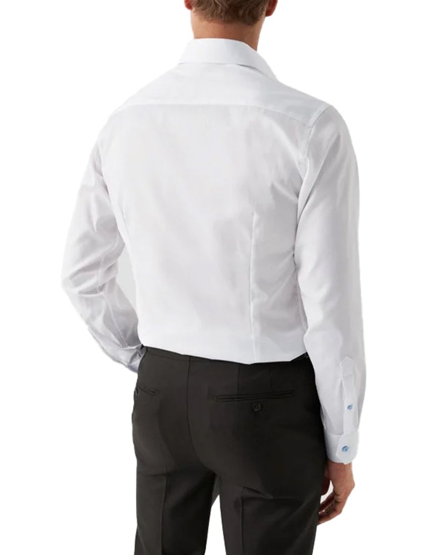 Eton overhemd effen wit slim fit Signature Twill
