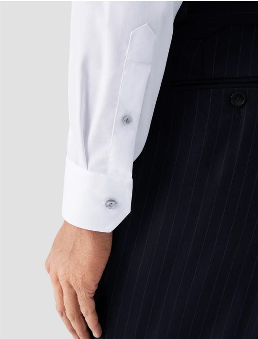 Eton overhemd wit effen Signature Twill slim fit