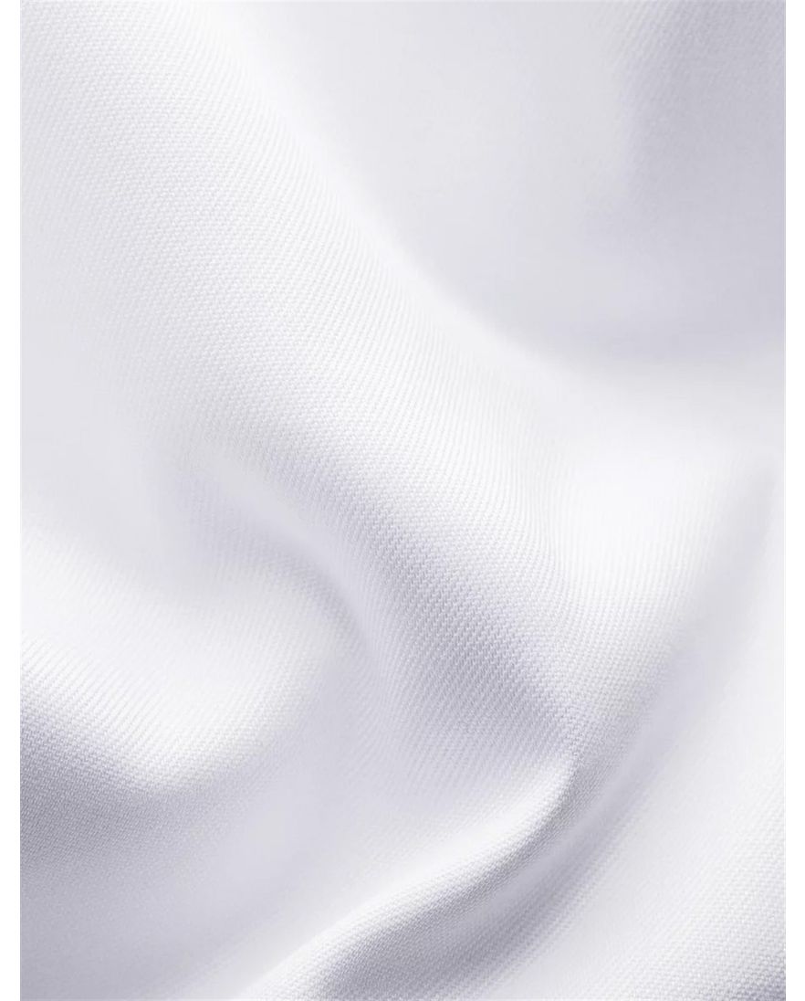 Eton overhemd effen wit Signature Twill slim fit katoen