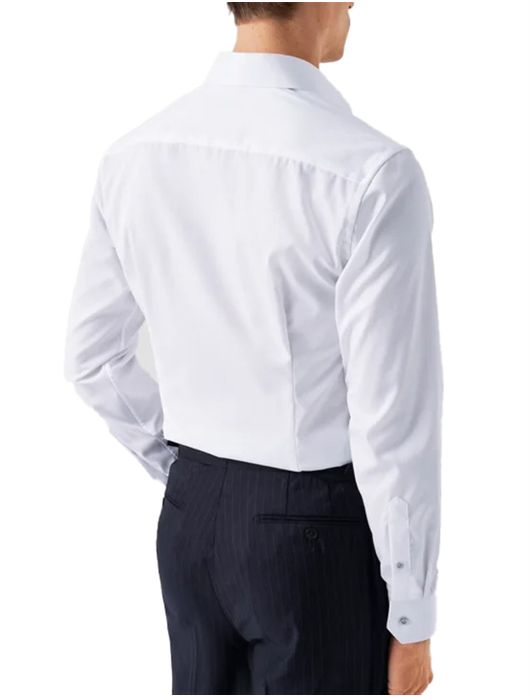 Eton overhemd wit effen Signature Twill slim fit