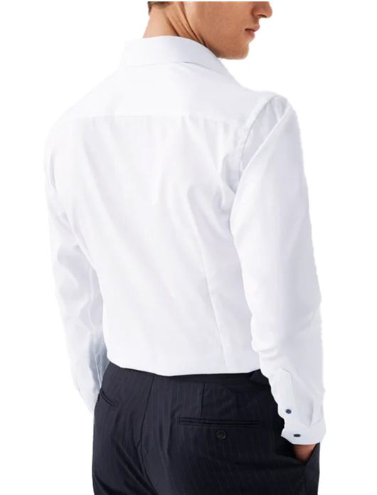 Eton overhemd wit effen slim fit Signature Twill