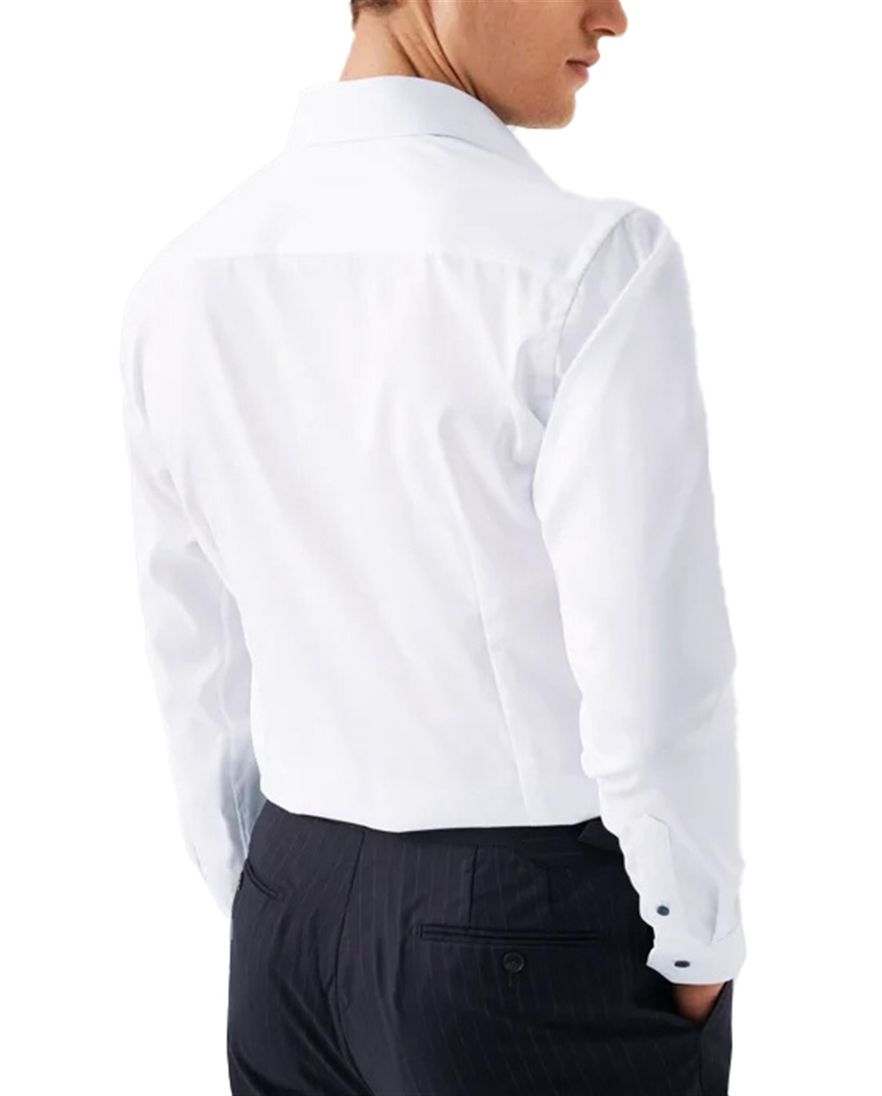 Eton overhemd wit effen slim fit Signature Twill