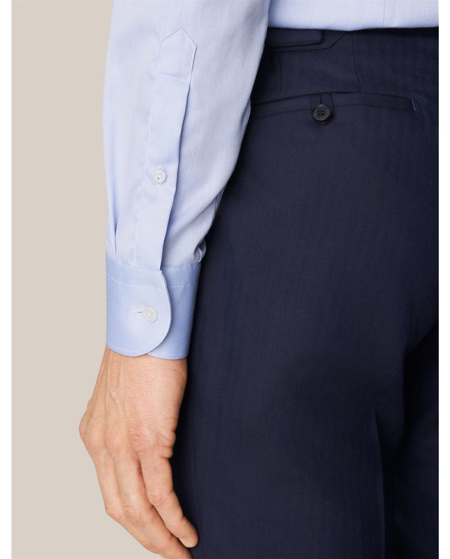 Eton overhemd lichtblauw Signature Twill slim fit