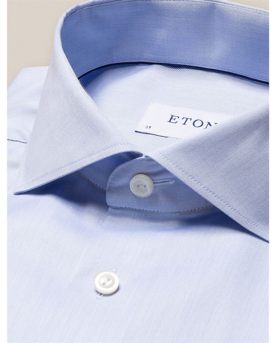 Eton overhemd lichtblauw Signature Twill slim fit