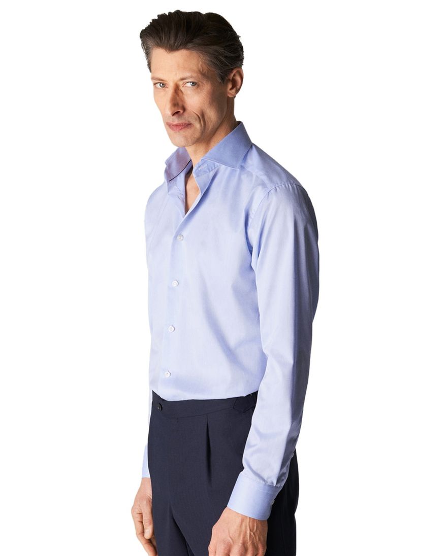 Eton overhemd lichtblauw Signature Twill slim fit