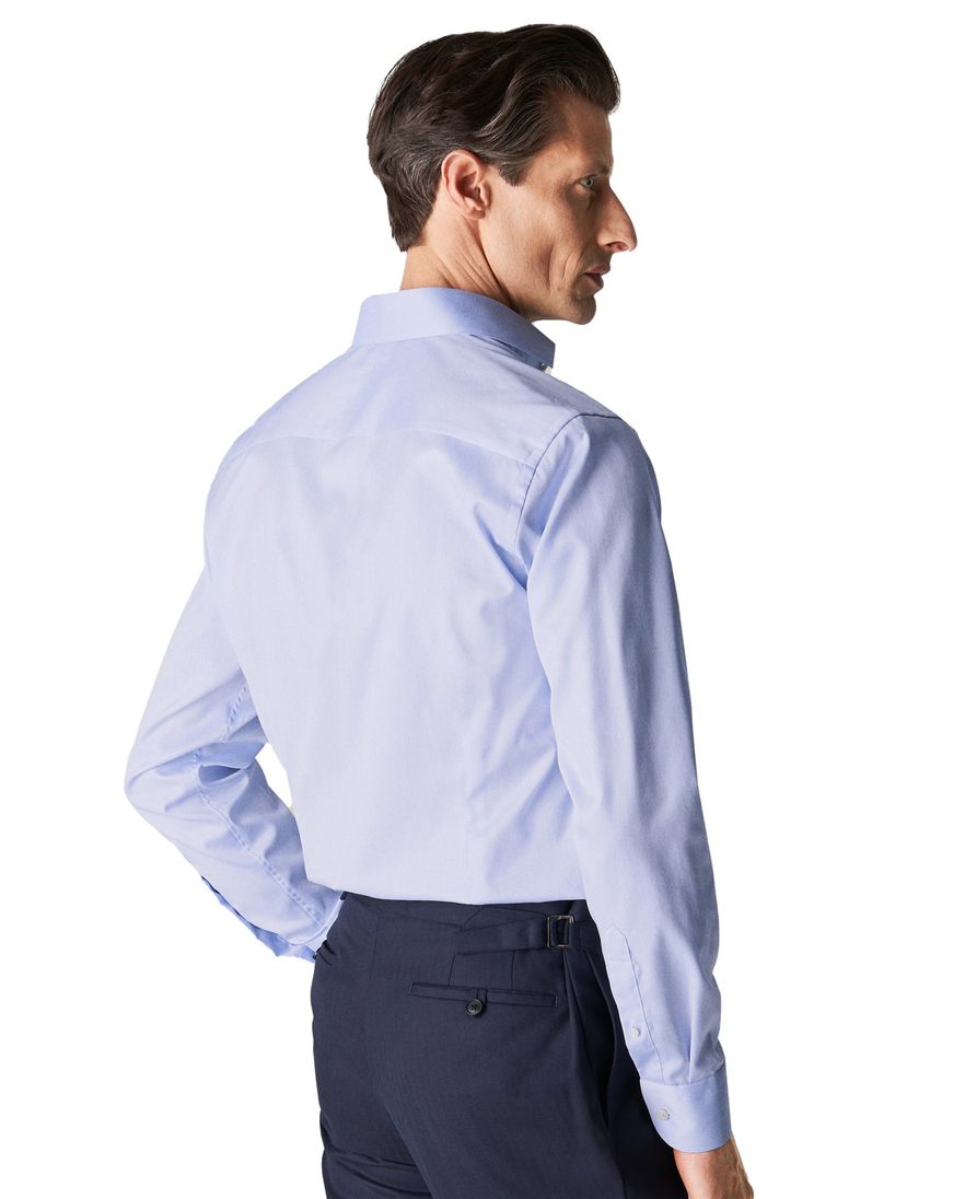 Eton overhemd lichtblauw Signature Twill slim fit