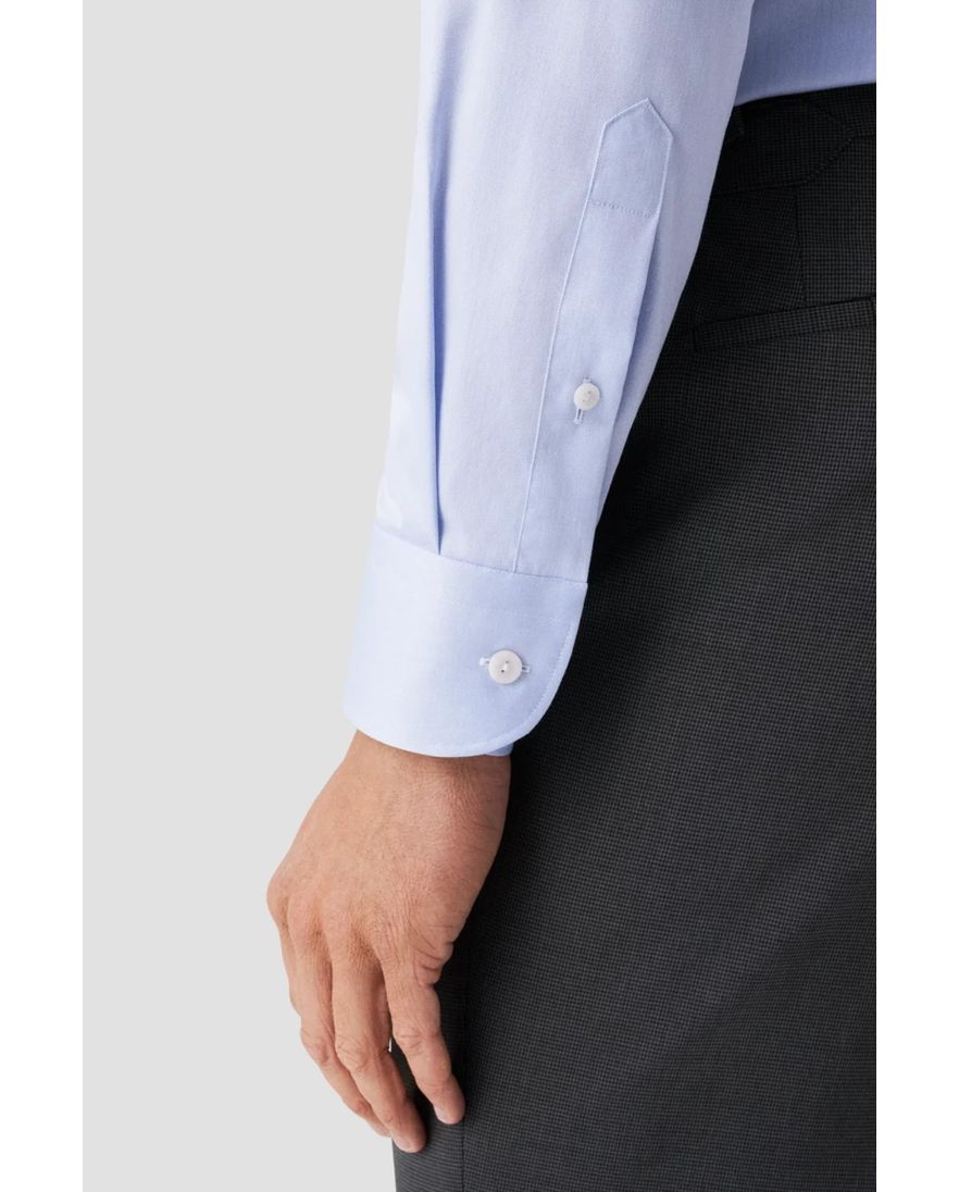 Eton overhemd lichtblauw signature twill contemporary fit