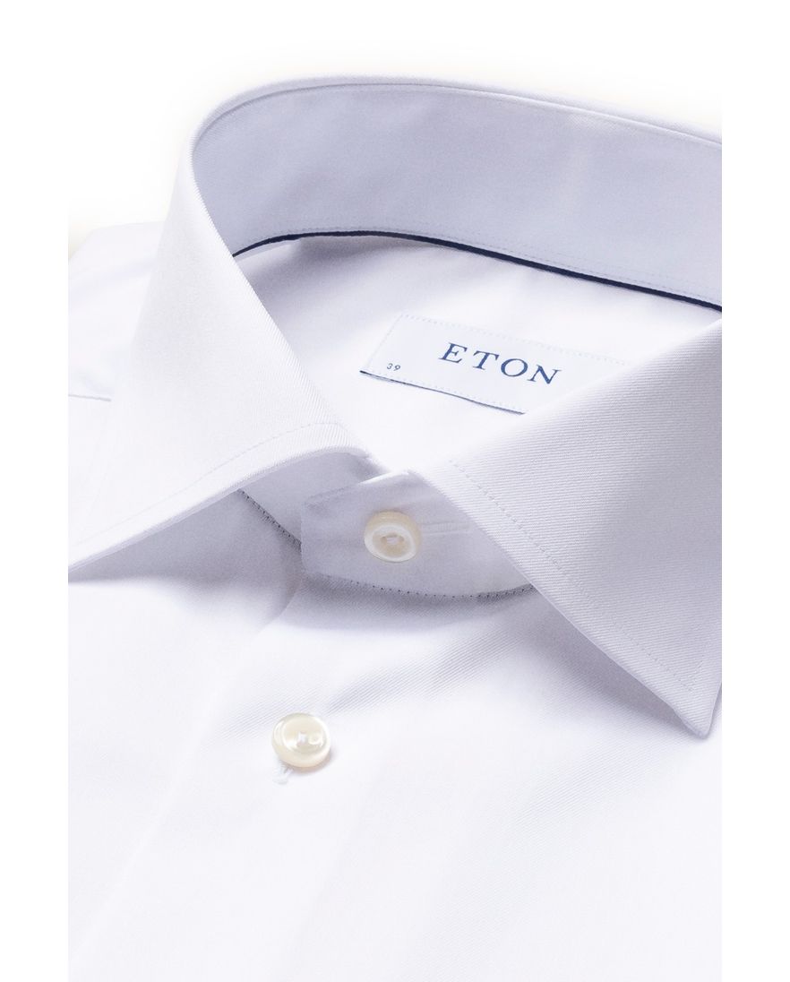 Eton contemporary fit overhemd wit signature twill french cuff