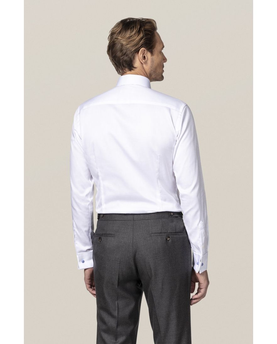 Eton contemporary fit overhemd wit signature twill french cuff