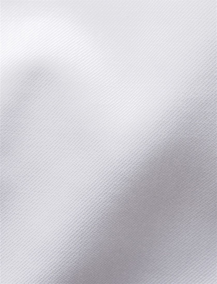 Eton business overhemd Signature Twill Classic Fit wit effen