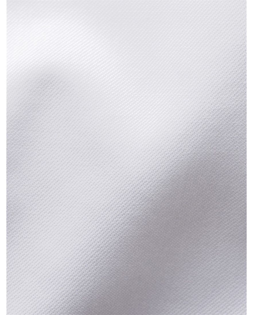 Eton business overhemd Signature Twill Classic Fit wit effen