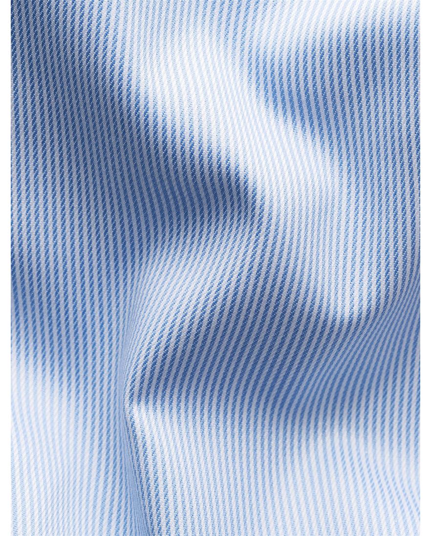 Eton overhemd lichtblauw Fine Stripe Signature Twill slim fit
