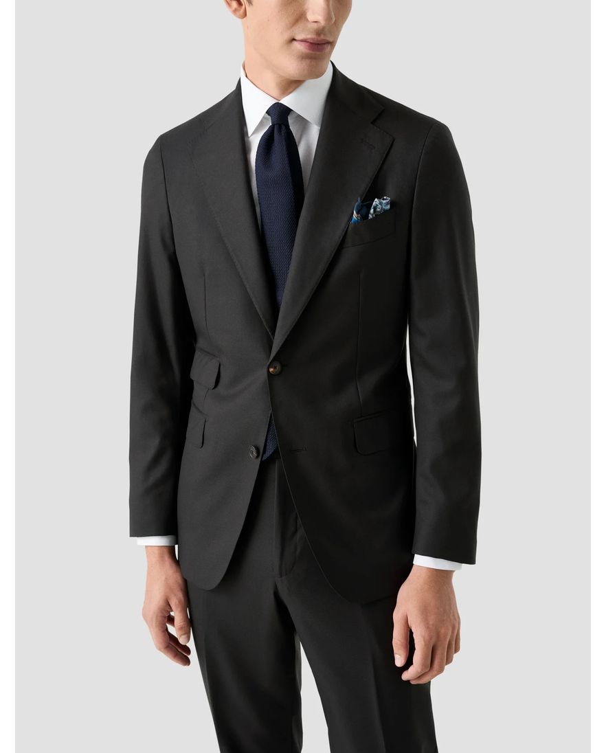 Eton overhemd wit Solid Signature Oxford effen slim fit