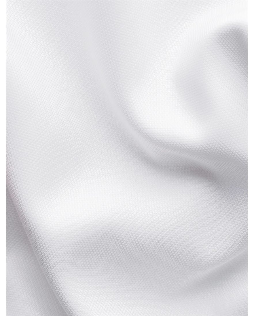 Eton overhemd wit Solid Signature Oxford effen slim fit