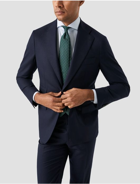 Eton overhemd lichtblauw Fine Striped Twill Shirt