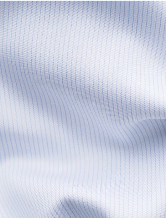 Eton overhemd lichtblauw Fine Striped Twill Shirt
