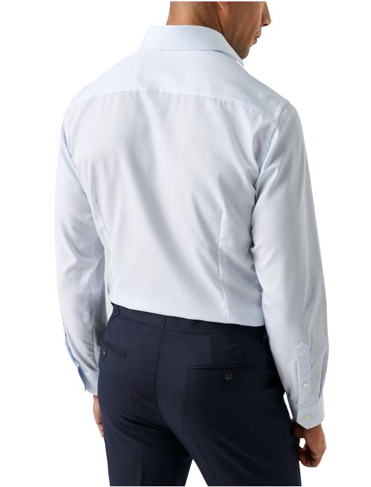 Eton overhemd lichtblauw Fine Striped Twill Shirt