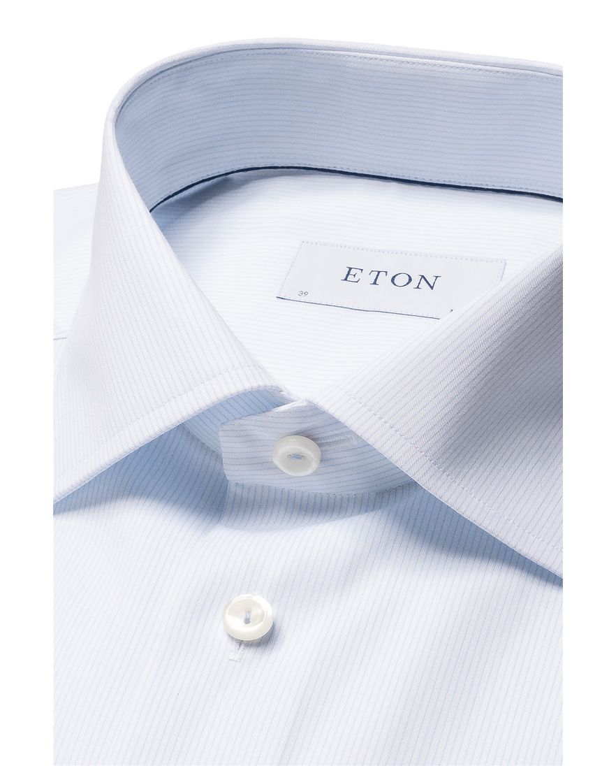 Eton katoenen overhemd lichtblauw contemporary fit