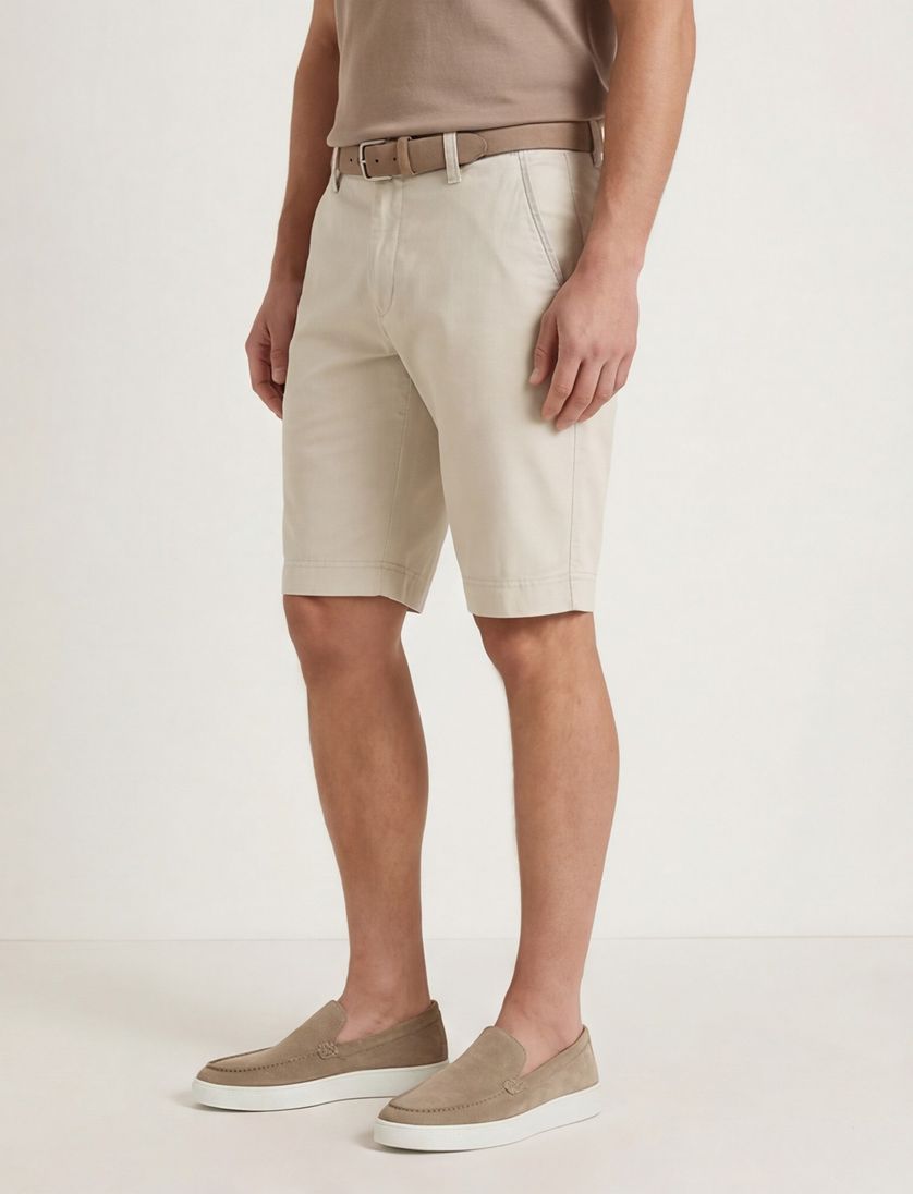 M.E.N.S. korte broek beige effen