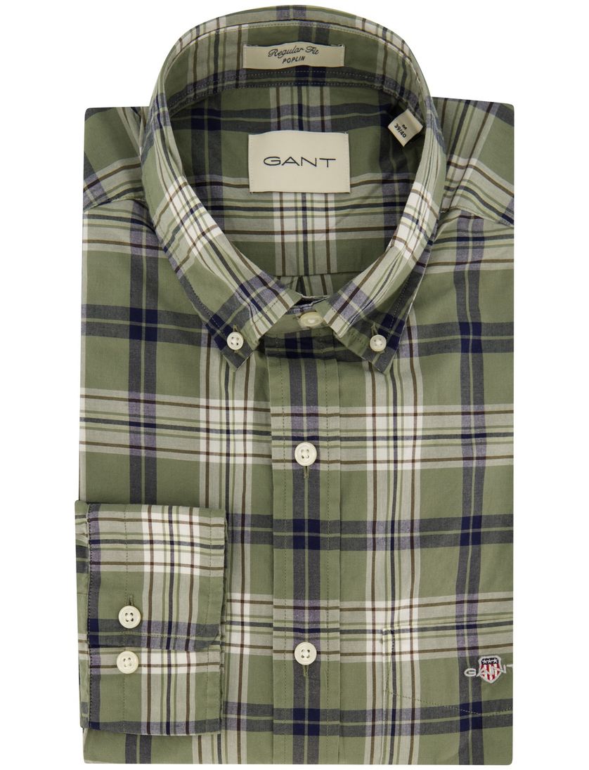 casual overhemd Gant Regular Fit groen