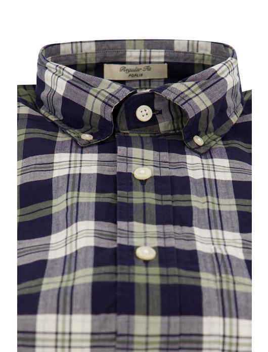 casual overhemd donkerblauw Gant Regular Fit