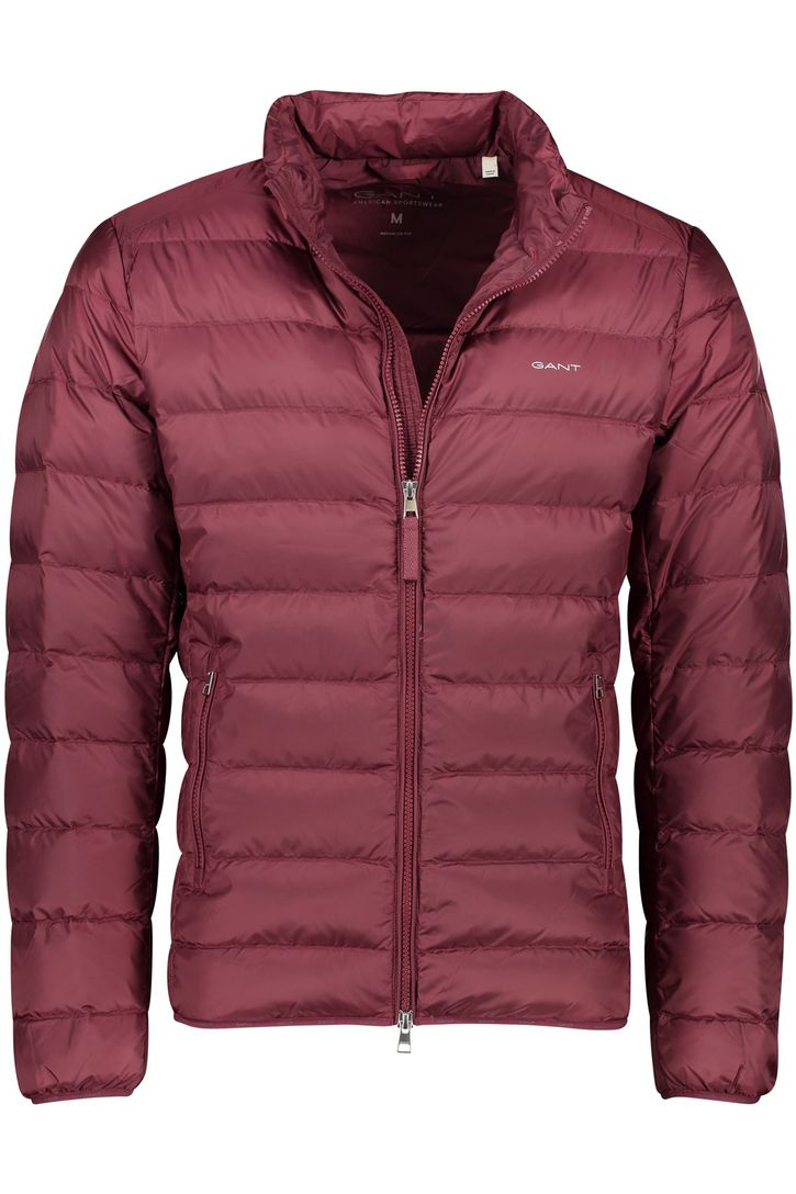 Gant tussenjas rood normale fit steekzakken met rits