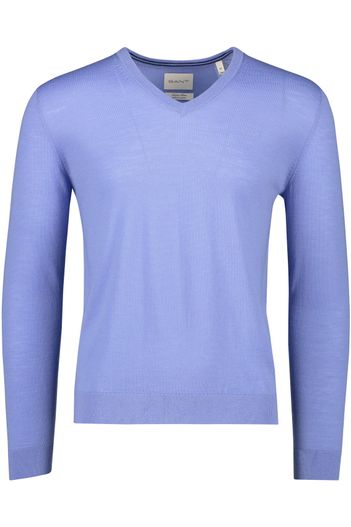 Gant trui Gant blauw effen