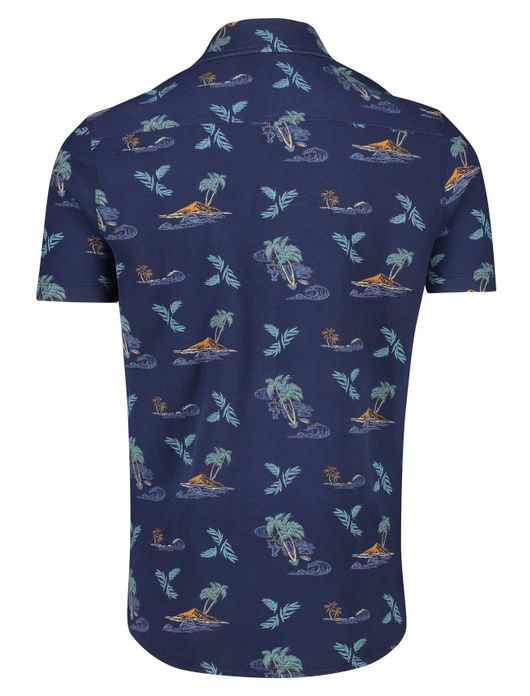 NZA korte mouw overhemd Colt navy