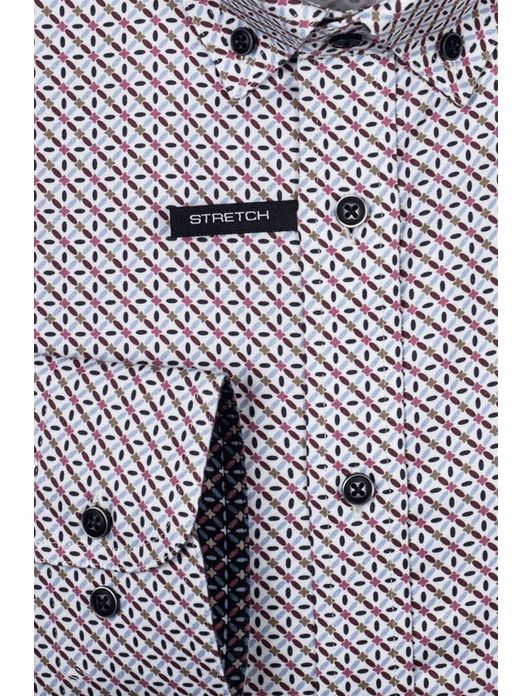 Giordano overhemd geprint button-down stretch