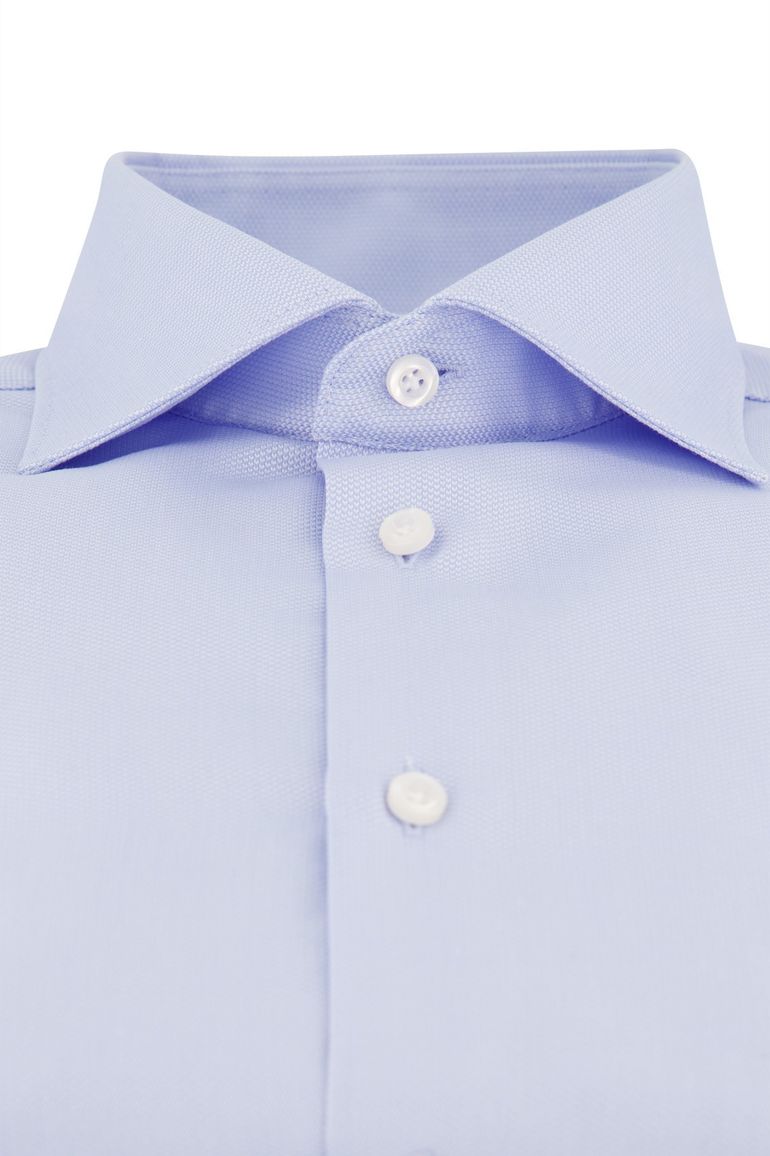 Katoenen John Miller lichtblauw overhemd tailored fit
