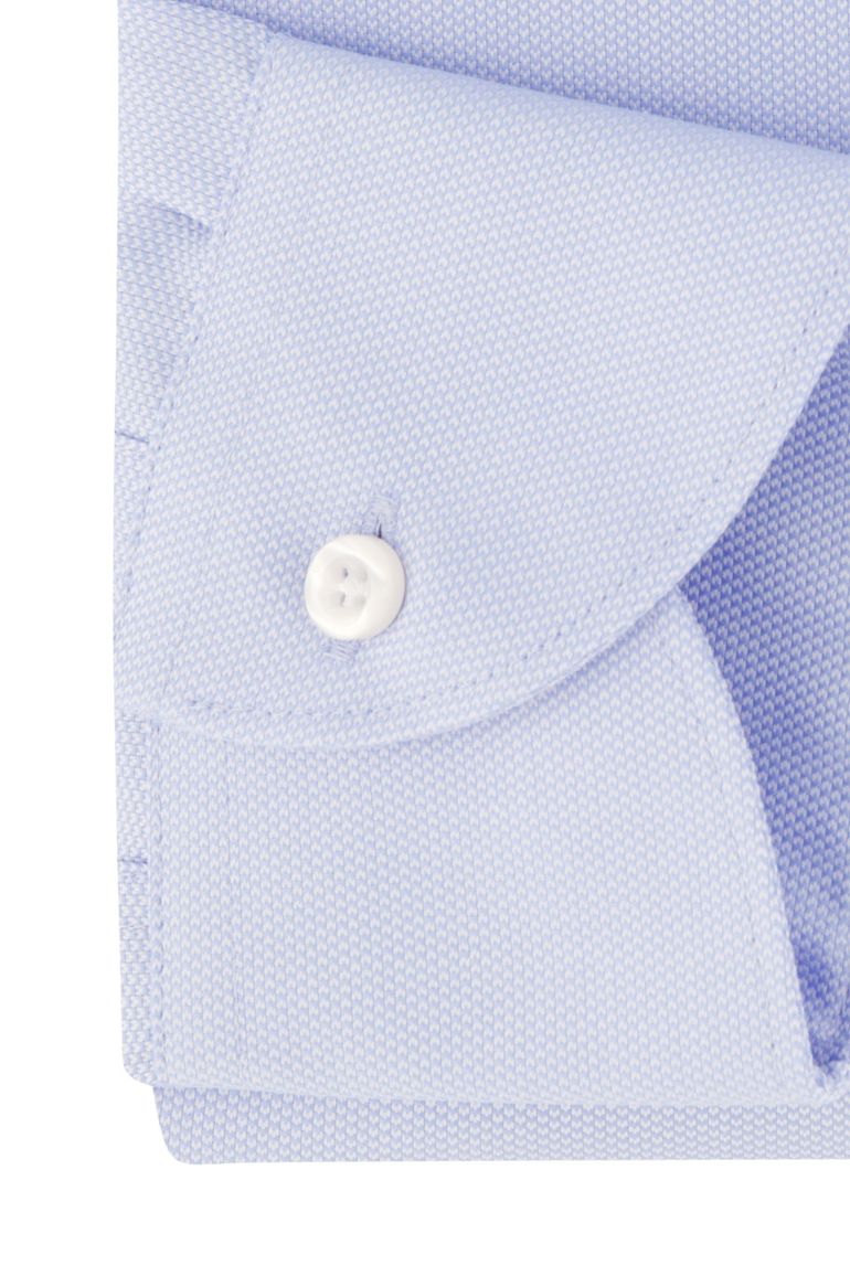 Katoenen John Miller lichtblauw overhemd tailored fit