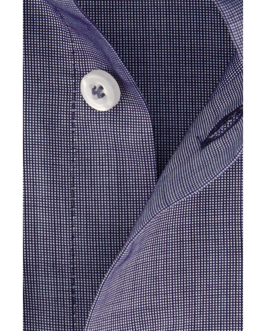 Overhemd John Miller Tailored Fit blauw patroon