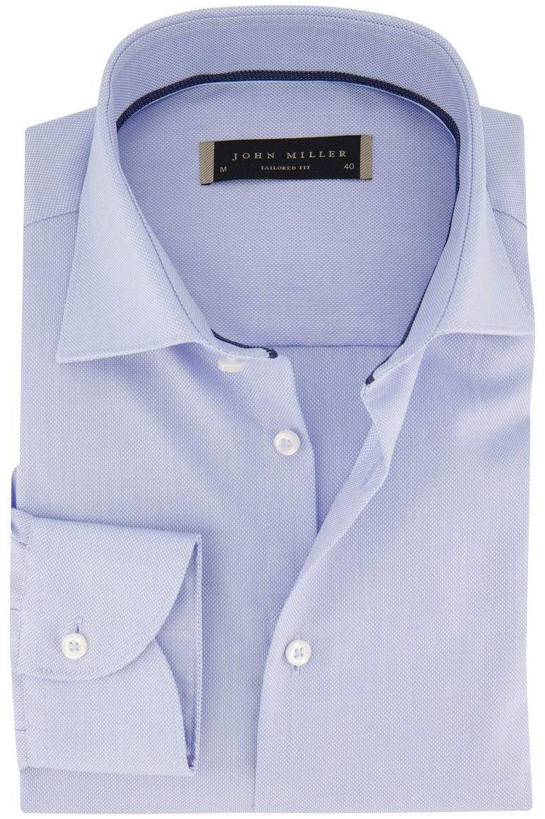 John Miller overhemd blauw tailored fit