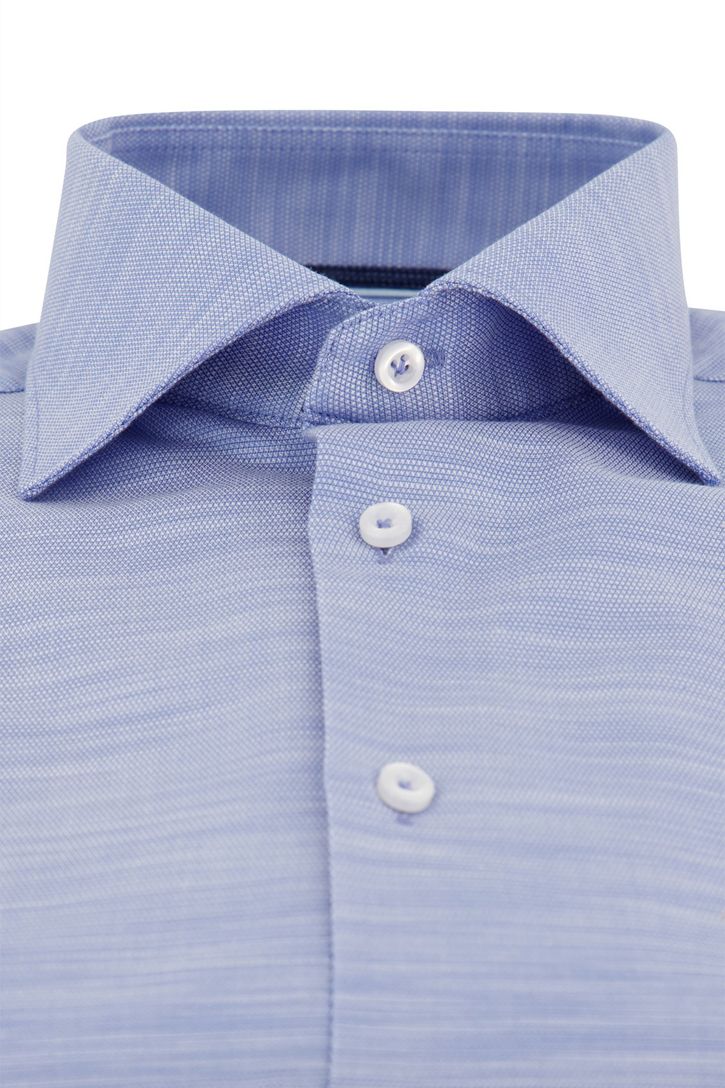 John Miller business overhemd normale fit lichtblauw gemêleerd