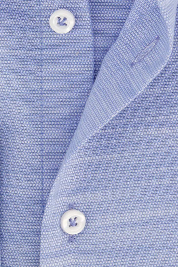 John Miller business overhemd normale fit lichtblauw gemêleerd