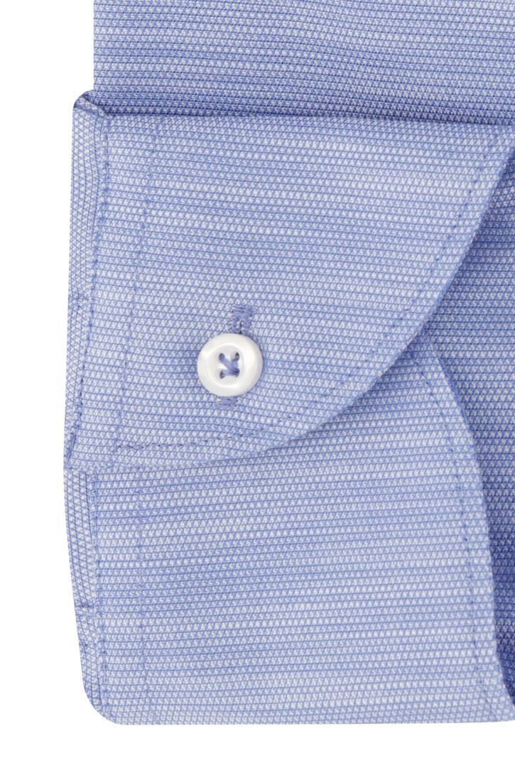 John Miller business overhemd normale fit lichtblauw gemêleerd