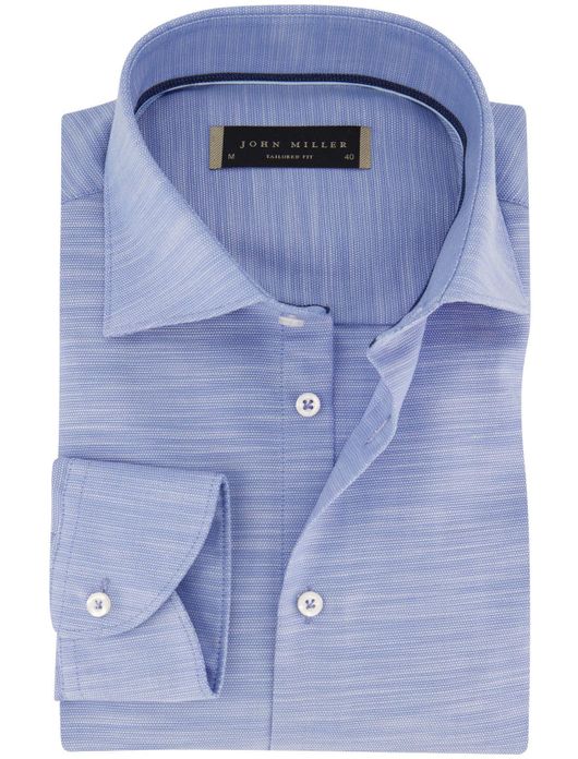 Mouwlengte 7 overhemd John Miller blauw