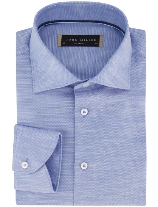 Mouwlengte 7 overhemd John Miller blauw