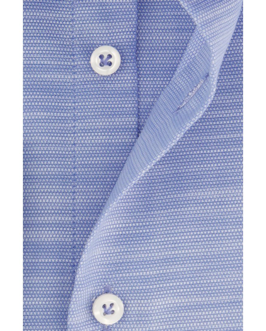Mouwlengte 7 John Miller lichtblauw overhemd gemêleerd tailored fit