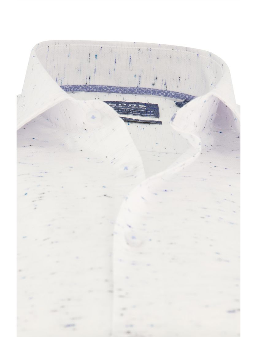Ledub business overhemd Modern Fit wit geprint