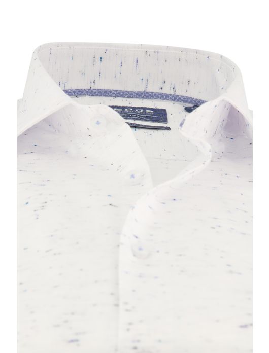 Ledub overhemd spierwit geprint