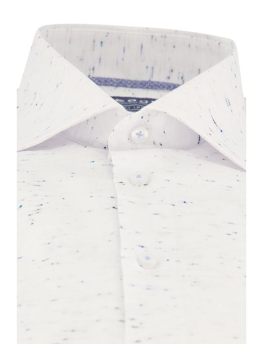 Ledub overhemd spierwit geprint