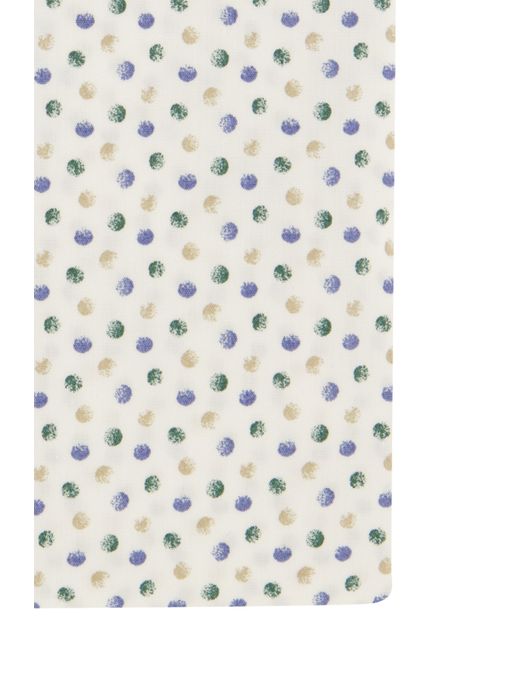 Wit Ledub overhemd groene stippen